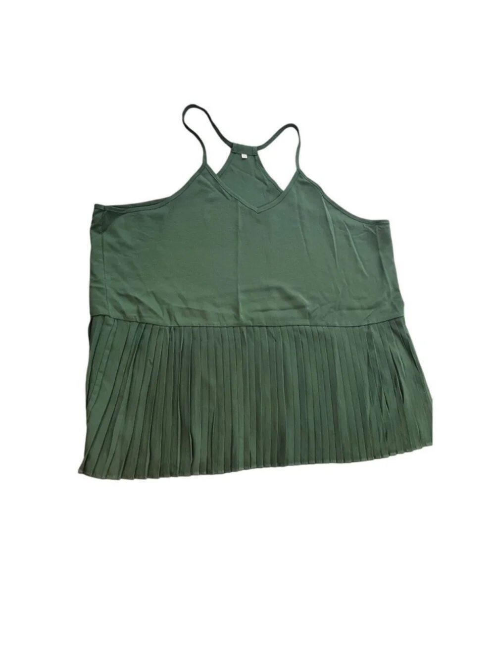 VCAY Ruffle Hem Rib-Knit Cami Top size 2XL - Picture 5 of 9